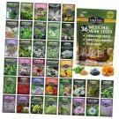36 seeds ultimate medicinal herbs collection - variety pack of herb for