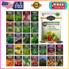 seeds survival garden 30-pack, 18,500 non-gmo heirloom vegetables & herbs