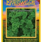 1000 seeds triple curled parsley - everwilde farms mylar seed packet