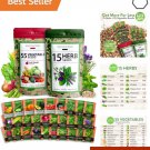 70 seeds garden essentials: varieties of non-gmo heirloom for year-round growth