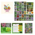 36 seeds ultimate medicinal herbs collection - variety pack of herb for growi...