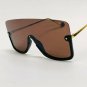 Women Designer Vintage Half Rimless Lens Oversize Elegant Flat Lens Celebrity