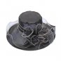 Lady Sun Hat Floral Organza Wide Brim Derby Fascinator Tea Party Decor Useful