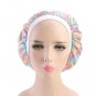 US Women Satin Night Sleep Cap Hair Bonnet Hat Silk Head Cover Wide Elastic Band