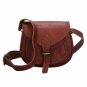 Women Vintage Looking Brown Leather Purse Messenger Cross Body Bag New Handmade