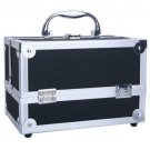 Aluminum Makeup Train Jewelry Storage Box Cosmetic Button Lock Case Organizer US