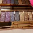9 Colors Glitter Eyeshadow Eye Shadow Palette & Makeup Cosmetic Brush Set NEW