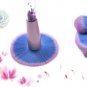 7pcs Crystal Makeup Brushes Kit Cosmetic Eyeshadow Powder Foundation Brush Set