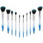 10Pcs Crystal Diamond Makeup Brush Tools Big Contour Foundation Cosmetic Brushes