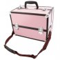 Professional Large Aluminum Makeup Train Case Box Cosmetic Jewelry Organizer