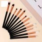 12Pcs Eyeshadow Eyebrows Foundation Blending Brush Set Makeup Cosmetic Brushes