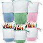 Pencil Case Standing Stationery Bag Telescopic Pen Pouch Holder School Office