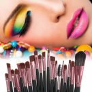 20Pcs Makeup Brushes Beauty Eyeshadow Powder Eyeliner Lip Brushes Set Rose Gold