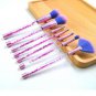 7-32Pcs Pro Unicorn Makeup Brushes Set Crystal Quicksand Sequins Brush Style