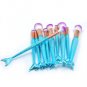 10pcs Mermaid Makeup Brush Set Colorful Cosmetics Kabuki Foundation Blending