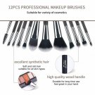 Set Brochas De Maquillaje Profesional Ojos Cejas Juego Completo Con Estuche Kit