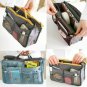 Double Layer Travel Toiletry Bag Cosmetics Makeup Bag Organizer for Women Nylon