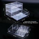 Clear Jewelry Cosmetic Organizer Makeup Case Storage Holder 4 Drawer Box Makeup