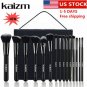 15Pcs Professional Makeup Bruhes Tools Cosmetic Eyebrows Face Brush & Luxury Bag