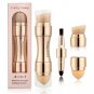 4 in 1 Makeup Brush Set Liquid Foundation Powder Blush Contour Stipple Brush