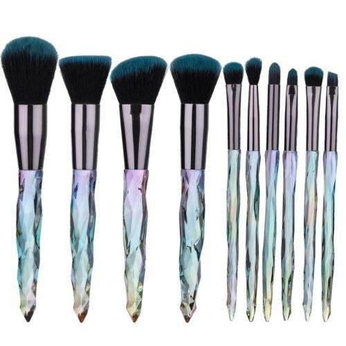 10Pcs Professional Makeup Brushes Set Cosmetic Blush Powder Foundation Brush Eye