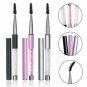 10PC 3D Silk Eyelash Diamond Eye Lashes Boost Extension Mini Brush Kit New US