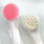 Silicone Wash Face Brush Dual Sides Facial Pore Cleaning Skin Massager Beauty