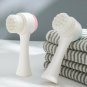 Silicone Wash Face Brush Dual Sides Facial Pore Cleaning Skin Massager Beauty