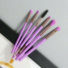 6PCS Makeup Brush Set?Eyeshadow Blending PURPLE Travel Size