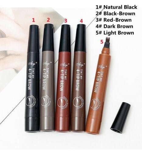 4 Fork Microblading Eyebrow Pencil Waterproof Tattoo Pen 3D Makeup Eyebrow Liner
