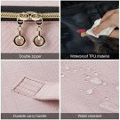 Makeup Bag, Cosmetic Bag Large Makeup Case Organizer with Adjustable Dividers