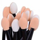 100pcs Soft Disposable Dual Sided Eye Shadow Brush Eye Lip Makeup Brush Tool