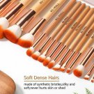 Makeup Brush Set 15Pcs Morphe Professional Cosmetic Eyeshadow Foundation Brushes