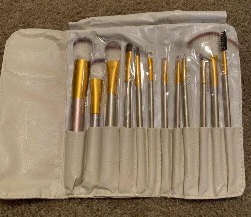 Makeup Brush Set Premium 12 Pcs Synthetic Face Eyeshadow Eyeliner and Bag