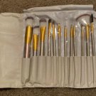 Makeup Brush Set Premium 12 Pcs Synthetic Face Eyeshadow Eyeliner and Bag