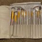 Makeup Brush Set Premium 12 Pcs Synthetic Face Eyeshadow Eyeliner and Bag