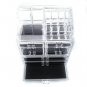 Plastic Cosmetics Storage Rack 4 Small Drawers 3 Large Drawers Transparent BR