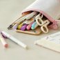 Folded Standing Pencil Case Box Flexible Telescopic Bag Stationery Storage Pouch
