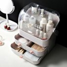 Desktop Makeup Organizer Large Capacity Dustproof Drawer Cosmetic Storage Box~