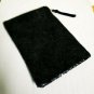 Glitter Sparkle Black Bling Handbag Clutch Purse Travel Makeup Bag Organizer New