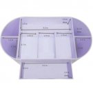 Makeup Organizer Vanity Cosmetics Storage Organizer Makeup Brush Holder Purple