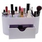 Makeup Organizer Vanity Cosmetics Storage Organizer Makeup Brush Holder Purple