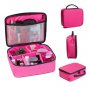 Portable Make Up Bags Case Storage Professional Travel Kit Handle Organizer Pink