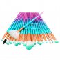 20x Professional Make Up Brushes Set Unicorn Blusher Face Powder Eyeshadow Tools