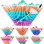 20x Professional Make Up Brushes Set Unicorn Blusher Face Powder Eyeshadow Tools