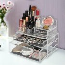 BEST 4Drawer Clear Jewelry Cosmetic Organizer,Make