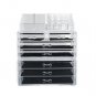 Cosmetics Storage Rack With 2 Small & 5 Large Drawers Transparent Make Up BR