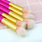 10pc Makeup Brush Set Powder Foundation Eyebrow Pencil Blending Brush Red Tools