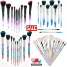 10pcs Crystal Makeup brushes Kabuki Powder EyeShadow Concealer Brushes Beautiful