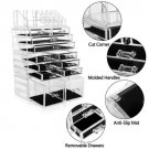 Acrylic Cosmetic Makeup Organizer Jewelry Drawer Storage Box Display Case Clear